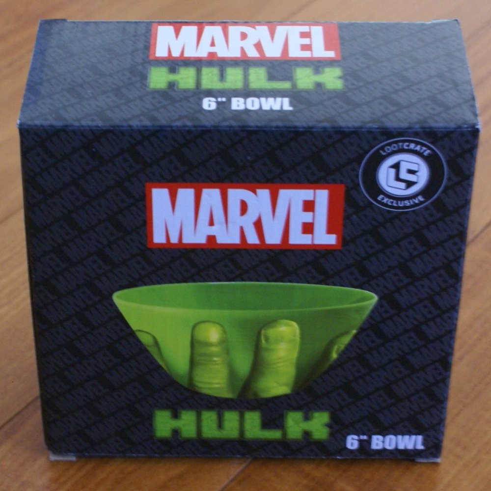 NIB Marvel Hulk 6" bowl by Loot Crate